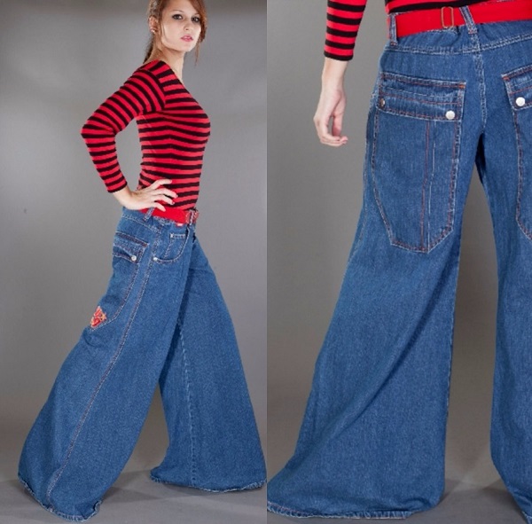 very baggy jeans