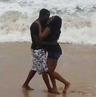 mercy aigbe yomi gold kissing beach
