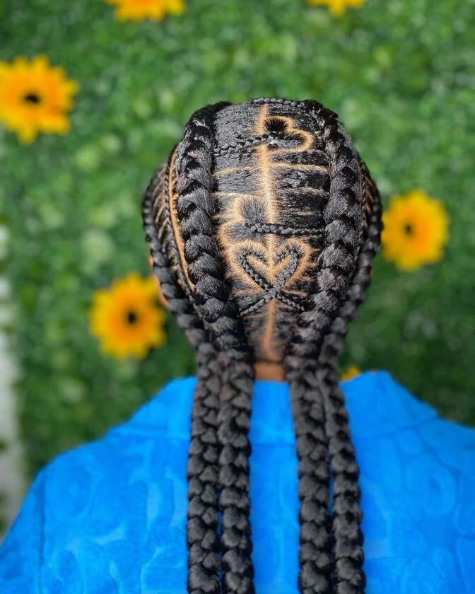 large ghana weaving braids