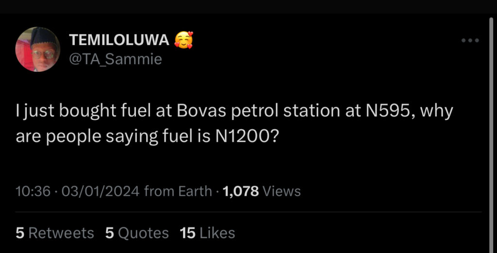 ₦1200/Litre of Fuel: Here’s Why Nigerians Are Worked Up About It